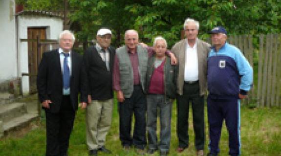 Régi bajtársak 50 év után: Czurkó Tibor, Zavagyák András, Végső Sándor, Jevcsák Miklós, Gortvay Tibor és Szirkó Miklós