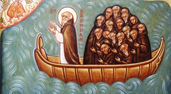 Szent Brendan és szerzetestársai az óceánon