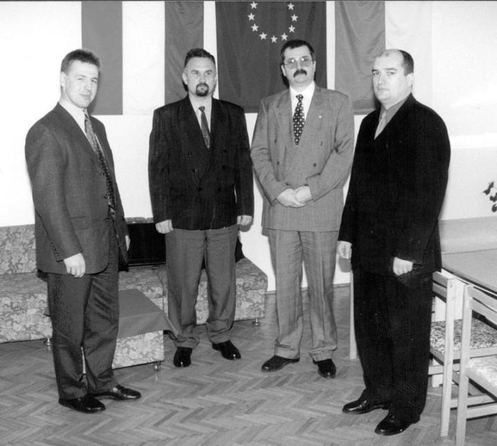 Felvételünkön (balról jobbra) Kovács Miklós, Szepesi István, Lupkovics György és Brenzovics László