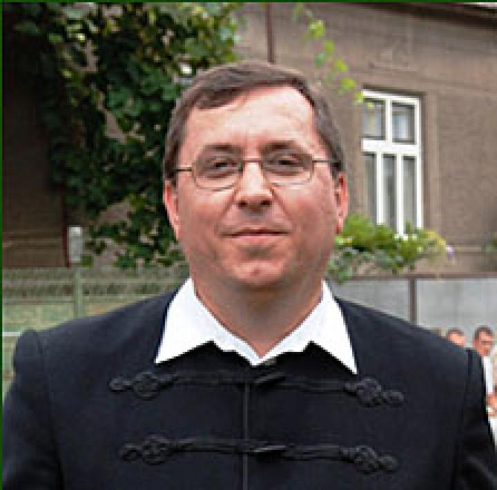 Fodor Gusztáv református lelkész, a jótékonysági koncert főszervezője
