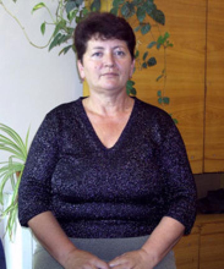 Gerzánics Ilona, a KMKSZ alapszervezeti elnöke