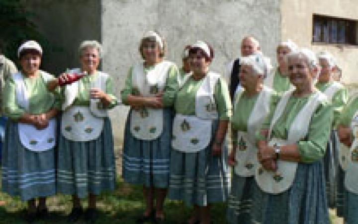 A jánosi Szivárvány Nyugdíjasklub énekkara