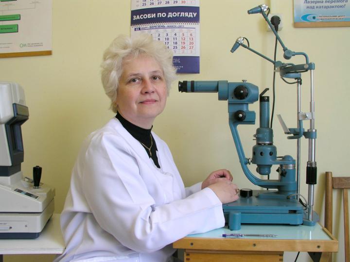 Dr. Ilkova Anna, a Beregszászi Járási Kórház szemész főorvosa