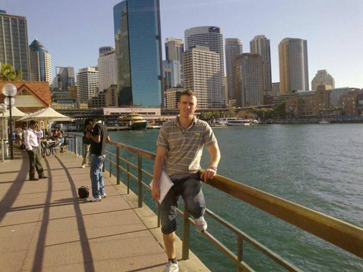 Balogh István Sydney egyik óceánparti sétányán...